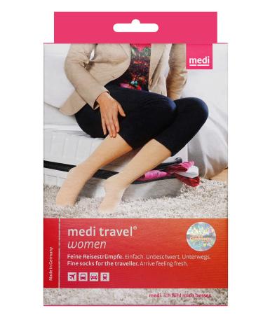 Medi Travel Women Travel Socks Normal S caramel