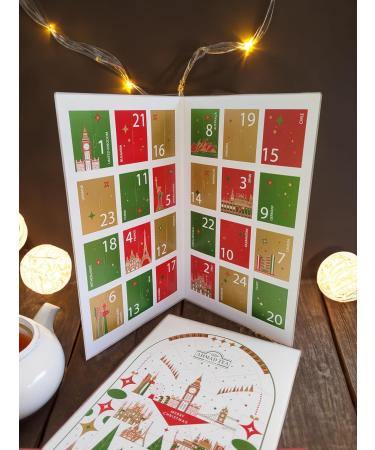 Ahmad Tea Tea Advent Calendar 2024 Tea Calendar 24 Different Tea Bags Christmas Calendar 2024 Black Green Fruit Herbal Tea 24 - Buy Online on GoSupps.com