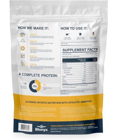Blonyx Egg White Protein Isolate Powder - Chocolate Milk Flavor 20g Protein per Serving Gluten & Lactose Free Natural Ingredients 740g - Buy Online on GoSupps.com