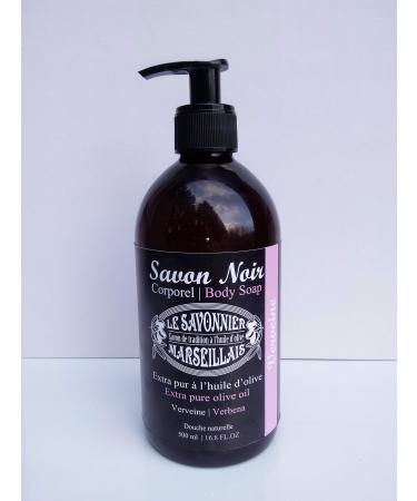 Le Savonnier Marseillais Verbena black body soap with olive oil 500ml
