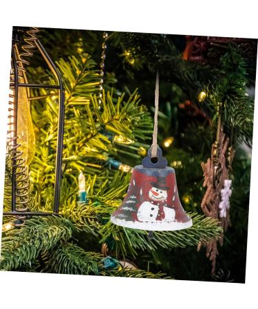 Buy Abaodam 4-Piece Wrought Iron Christmas Tree Hanging Bells | Snowy Decor for American Style Xmas Trees | 7x7cm | International Shipping Available - Buy Online on GoSupps.com