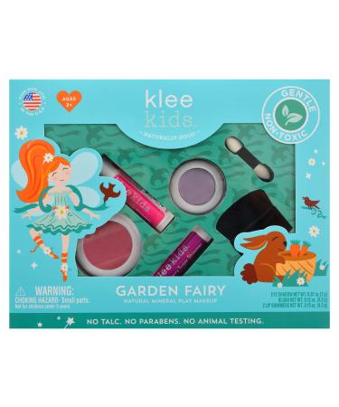 Luna Star Naturals Klee Kids 4 PC Makeup Up Kits with Compacts (Garden Fairy)