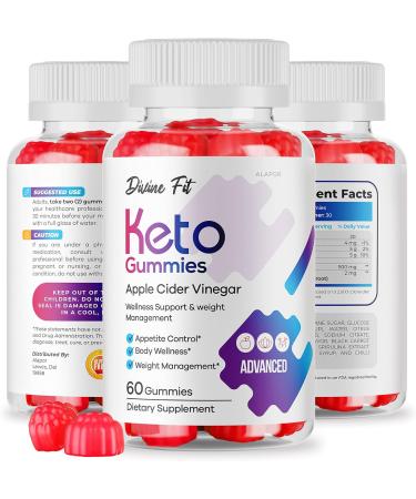 Divine Fit Keto ACV Gummies - 30 Day Supply of Divine Fits for Ultimate Weight Loss - Buy Online on GoSupps.com