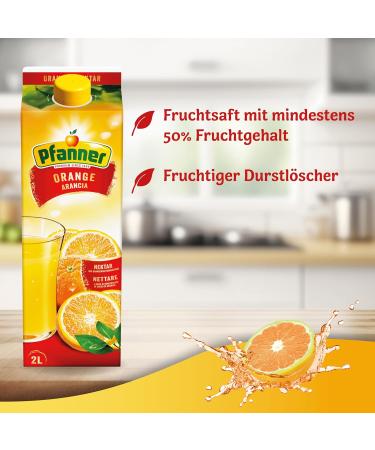 Buy Pfanner Orange Nectar - 2L | 50% Fruit Content & High Vitamin C | Delicious Orange Drink - Buy Online on GoSupps.com