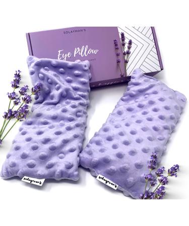 Lavender Eye Pillow Gifts for Women- Heated Eye Mask for Dry Eyes- Hot Eye Compress- Weighted Eye Mask for Sleeping  Yoga  Relaxation - Birthday Gifts for Mom