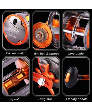 Sougayilang Line Counter Trolling Reel A-Thunder LS II 3000 - Right Handed - Buy Online on GoSupps.com