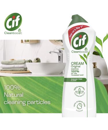 Cif Original Cream Cleaner 750 ml - 100% Tough Dirt Removal - Multipurpose Surface Cleaner (Pack of 1) - Buy Online on GoSupps.com