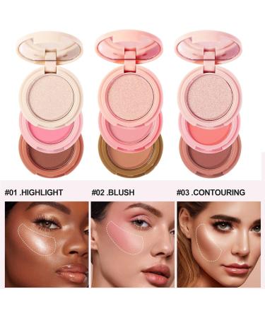 weixinbuy A fine blush powder palette brightens makeup effects and shines a long-lasting brilliant blush Great Choice and Gift for Girls. - Buy Online on GoSupps.com