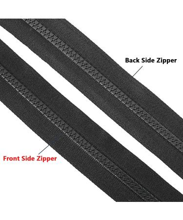 3 PCS 26 Black Separating Zippers - DIY Craft Zipper Replacement Kit for Coats, Jackets, and Clothes - Assorted Lengths - Sewing Supplies - Buy Online on GoSupps.com