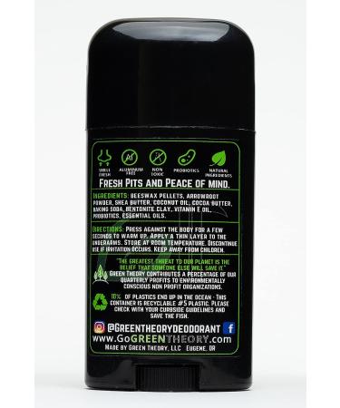 Green Theory Pine Probiotic Natural Deodorant - Aluminum-Free - 2.65 oz Stick - Buy Online on GoSupps.com