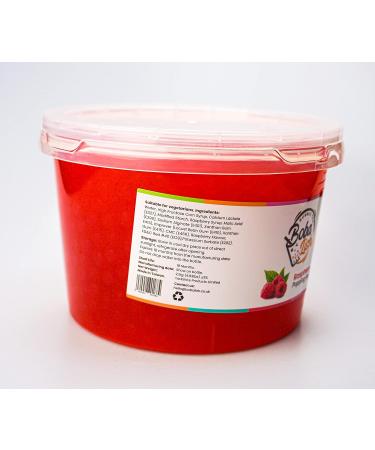 Boba Lish Popping Boba Pearls for Bubble Tea - 2.1kg | Raspberry | Bursting Pearls Bubble | Real Fruit Juice For Dessert Smoothie | 100% Vegan & Glutenfree No Artificial Colours - Buy Online on GoSupps.com
