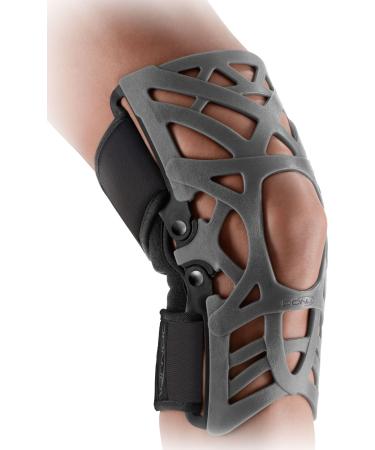 DonJoy Reaction Web Knee Support Brace with Compression Undersleeve: Grey  Medium/Large Grey Medium/Large (Pack of 1)