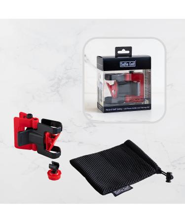 SelfieGOLF Record Golf Swing Holder - PGA Best Product Winner | Selfie Putting Training Aid for Any Golf Bag - Red/Black - Buy Online on GoSupps.com