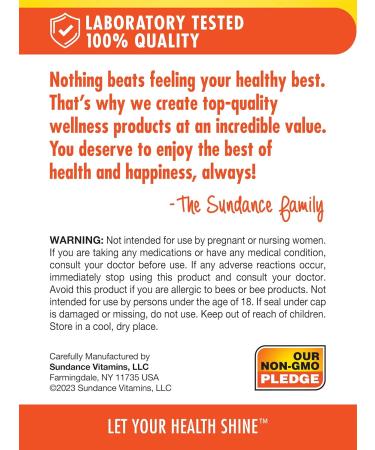 Sundance Super Ginseng Complex | with Royal Jelly | 50 Quick Release Capsules | Non-GMO and Gluten Free Traditional Herb Supplement - Buy Online on GoSupps.com