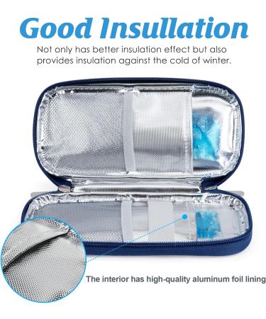 Youshares Insulin Cooling Bag with 2 Cooling Packs - Diabetic Pocket Accessory for Safe and Cold Insulin Travel (Hydrangea) - Buy Online on GoSupps.com