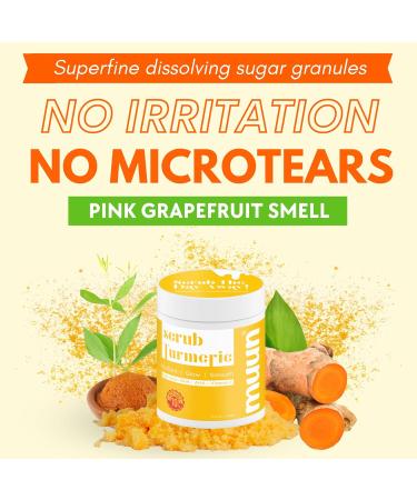 Muun Turmeric Scrub with Kojic Acid AHA/BHA Face &Body - Exfoliator Dark spot Remover- Ingrown Hair Treatment Bikini Area Inner Thighs Armpit Underarm Exfoliating 11.9 Ounce (Pack of 1) - Buy Online on GoSupps.com