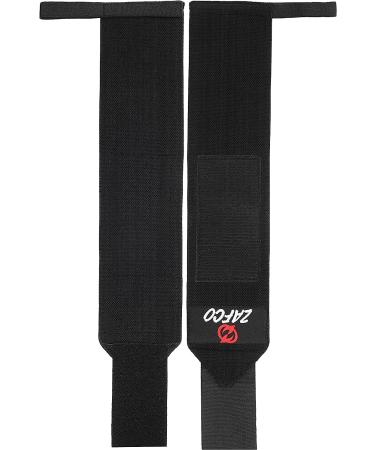 Zafco Sports Weightlifting Wrist Wraps - 18 True Length with Thumb Loop - Premium Quality Brace for Men & Women | Support, Stability & Injury Prevention - Buy Online on GoSupps.com
