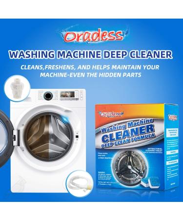 Oradess Washing Machine Cleaner Tablets - Deep Cleaning for Top & Front Loading Washers (17 Tablets) - Buy Online on GoSupps.com