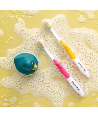 MouthWatchers Pink Travel Toothbrush - Floss Bristle Silver - Doctor Plotka's Design - Buy Online on GoSupps.com