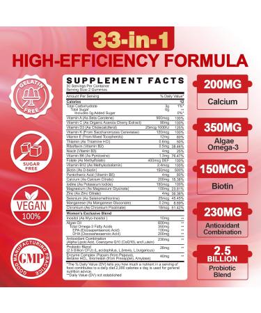 EnvyCure 2 Pack Moringa Spirulina Gummies Organic with 1 Pack Sugar-Free Women's Multivitamin Gummies - Buy Online on GoSupps.com