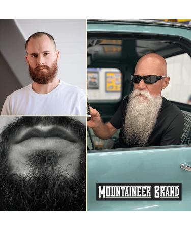 Mountaineer Brand 2 oz Beard Oil - 100% Natural Premium Conditioner & Softener for Men - WV Timber Scented - Buy Online on GoSupps.com