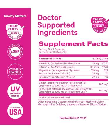 Pink Stork First Trimester Essentials Supplement Bundle - Total Prenatal Vitamin + DHA and B6 Ginger Electrolyte Capsule for Morning Sickness Pregnancy Must Have - Buy Online on GoSupps.com