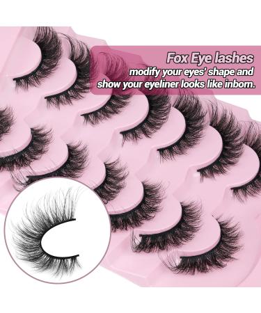 Russian Fox Eye Natural Cat Eye Strip Lashes 20MM - 7 Pairs by Winifred X3 - Buy Online on GoSupps.com