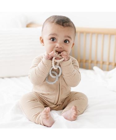 Ryan & Rose Cutie Clinks Attachable Teether - Neutral Chew Toy for Babies - Buy Online on GoSupps.com