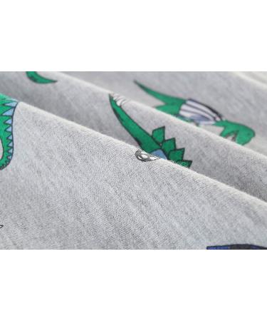 Dinosaur Sweatshirt for Boys | Cotton Long Sleeve Pullover Top for Kids | Toddler Girls Shirts | Baby Clothes 4-5 Years Grey - Buy Online on GoSupps.com