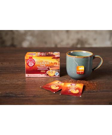 Teekanne Rooibos Refined with Peach and Passion Fruit Infusion Tea Sun Dried Rooibos From South Africa 20 Teabags - Buy Online on GoSupps.com