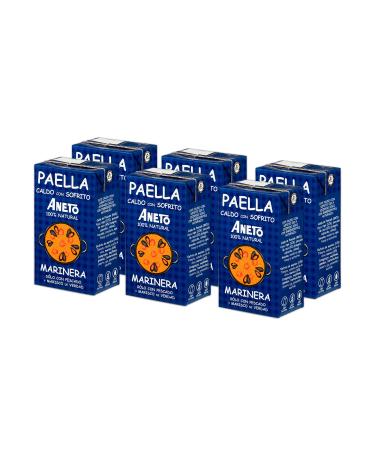 Aneto 100% natural Broth for fish and seafood paella Box of 6 units of 1 l