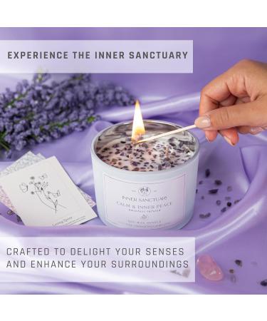 Healing Crystal Candle with Amethyst | 12oz Soy Wax Aromatherapy | Spiritual Meditation Gifts for Women - Buy Online on GoSupps.com