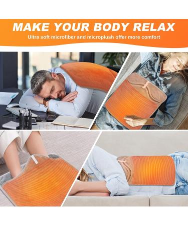 Electric Heated Foot Warmers with 8 Temp Levels & Timers, Fast Heating Pad for Pain Relief - Ideal for Bed, Desk, Feet, Back, Abdomen, Hands, Shoulders - Includes Laundry Bag - Buy Online on GoSupps.com