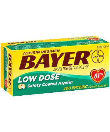 Bayer Low Dose Safety Coated Aspirin 81 mg ( 400 Count )IIIiii 400 Count (Pack of 1)