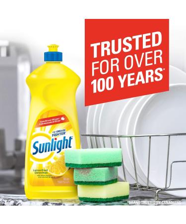 SUNLIGHT 2468587 Standard Dishwashing Liquid Lime Mint 800mL Yellow - Buy Online on GoSupps.com