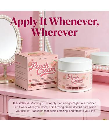 EdenEdges Peach Firming Body Cream | Skin Tightening Lotion Support for Sagging Skin & Cellulite Appearance | Hydrates & Moisturizing Legs Thighs Belly Arms | Fast-Absorbing Non-Greasy Formula - Buy Online on GoSupps.com