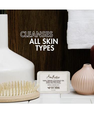 SheaMoisture Coconut Oil Shea Butter Soap 8 oz (4 Pack) | Cruelty-Free Skin Care - Buy Online on GoSupps.com