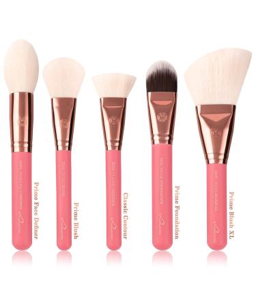 Luvia Sakura Vegan Makeup Brush Set - 10 Cosmetic Brushes with Pink/Rose Gold Clutch - Perfect Makeup Essentials for Flawless Application - Buy Online on GoSupps.com