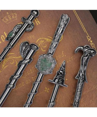 10Pcs Wizard Makeup Brushes Set with Theme Bag - Silver Handle Metal Wands for Anime Cosmetic - Portable Gift for Women - Buy Online on GoSupps.com