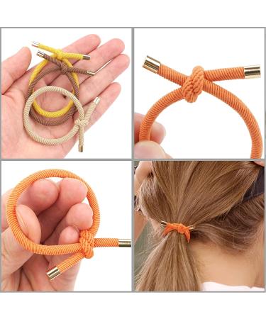 56-Piece Knotted Hair Ties - Ponytail Holders for Women & Girls in 14 Colors - Buy Online on GoSupps.com