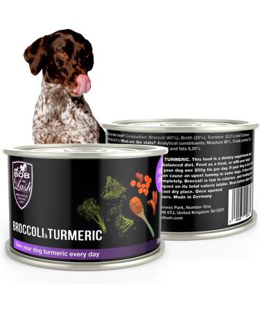 Bob & Lush Broccoli and Turmeric Natural Defense for Dogs Anti-Inflammatory Dog Snack 12 x 200g - Buy Online on GoSupps.com