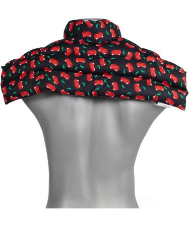 Grain Pillow Shoulder & Neck Pillow with Collar - Heat Cushion for Neck & Shoulder Relief - Cherry Black & Wheat Colors - Buy Online on GoSupps.com