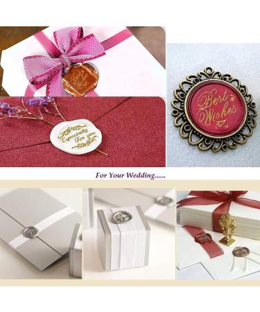 YIPLED Sealing Wax Kit - 728 Pcs Wax Seal Stamp Set with 24 Color Beads, Seal Warmer, Spoon, Candles - Ideal for Gift & Envelope Sealing, Wedding Invitations - Buy Online on GoSupps.com