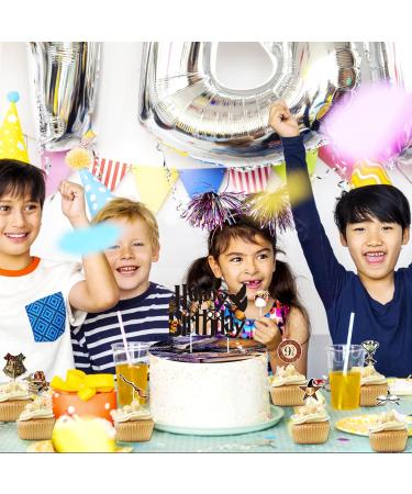 46-Piece Harry Magic Cake Topper Set | Birthday Decoration for Boys & Girls | Muffin Deco & Tortendeko for Magical Parties - Buy Online on GoSupps.com