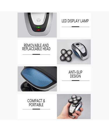 Head Shaver for Bald Men | Electric Skull Razor & 4-in-1 Grooming Kit | Waterproof Rechargeable Clipper & Trimmer (Silver - Buy Online on GoSupps.com