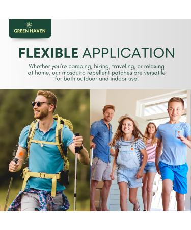 Green Haven Mosquito Repellent Patches 120pk Natural Insect Repellent | Repels All Types of Mosquito Midge & Insects | DEET Free Mosquito Repellent Patches Stickers for Kids and Adults 1 count (Pack of 120) Orange - Buy Online on GoSupps.com