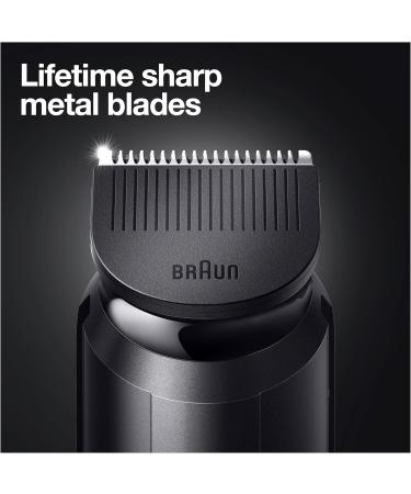Braun BT3323 Beard Trimmer: 20 Length Settings, Lifetime Sharp Blades, Precision Dial | Black/Volt Green - UK 2 Pin Plug - Buy Online on GoSupps.com