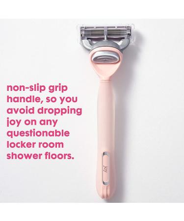 Joy Women's Razors - 1 Handle + 8 Pink Razor Blade Refills with Lubrastrip for Smooth, Irritation-Free Shaving - Buy Online on GoSupps.com