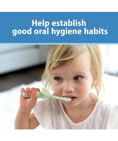 Dr. Brown's Infant-to-Toddler Toothbrush | Soft & Safe Baby Training Brush for 0-3 Years | Elephant Mint Design - Buy Online on GoSupps.com