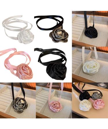 Oralgo Stylish Necklace with Sun Trailer | Colorful Flower Tape & Collarbone Chain - Trendy Fashion Jewelry - Buy Online on GoSupps.com